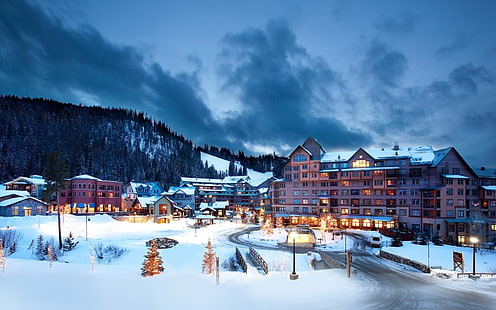 Aspen Colorado Ski Resort, tremble, colorado, ski, station de ski, montagnes, neige, Fond d'écran HD HD wallpaper