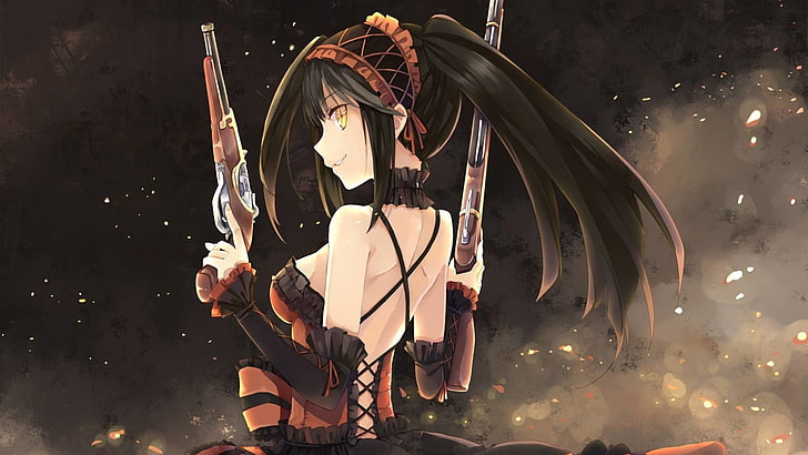 anime, anime girls, Girl With Weapon, Date A Live, Fond d'écran HD