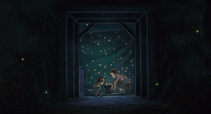 anime, Tumba de las luciérnagas, Studio Ghibli, Fondo de pantalla HD