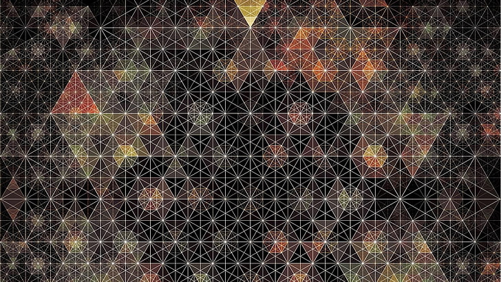 Andy Gilmore, abstrak, geometri, pola, Wallpaper HD