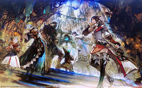 Final Fantasy XIV: A Realm Reborn, Final Fantasy XIV, seni fantasi, seni digital, seni permainan, video game, Seni Video Game, Wallpaper HD HD wallpaper