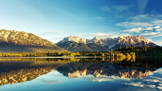 lago, naturaleza, paisaje, verano, Tapety HD HD wallpaper