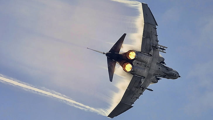 papel tapiz de avión de combate gris, cielo, avión, avión militar, F-4 Phantom II, Fondo de pantalla HD