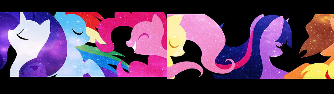 Applejack, Rainbow Dash, Fluttershy, Rarität, Pinkie Pie, Twilight Sparkle, Mein kleines Pony, HD-Hintergrundbild HD wallpaper