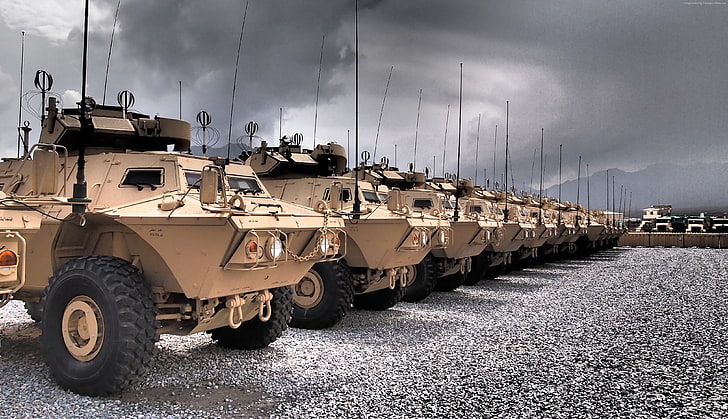 アメリカ陸軍、車両、M1117装甲保安車両、 HDデスクトップの壁紙