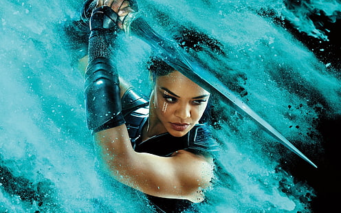 Movie, Thor: Ragnarok, Tessa Thompson, Valkyrie (Marvel Comics), HD wallpaper HD wallpaper