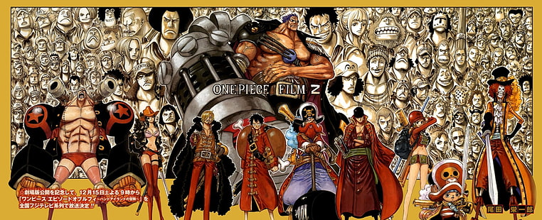 ภาพประกอบการ์ตูน One Piece, Anime, One Piece, Franky (วันพีช), Monkey D. Luffy, Nami (One Piece), Nico Robin, Sanji (One Piece), Tony Tony Chopper, Zoro Roronoa, วอลล์เปเปอร์ HD HD wallpaper
