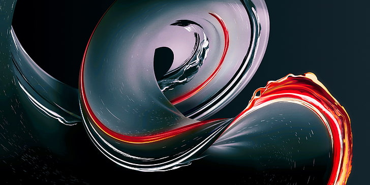Stock, OnePlus 5T, Lava Red Edition, Dark, 4K, HD wallpaper