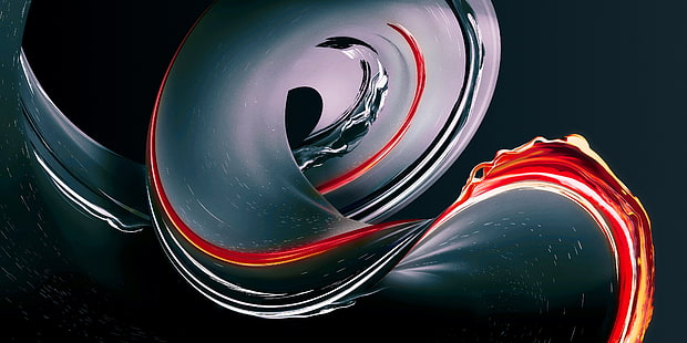 Stock, OnePlus 5T, Lava Red Edition, Dark, 4K, HD wallpaper HD wallpaper