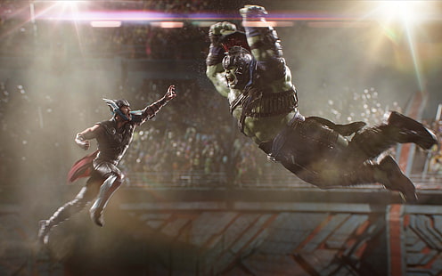 Thor Ragnarok Thor vs Hulk 4K, Thor, Hulk, Ragnarok, HD wallpaper HD wallpaper