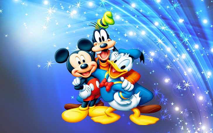 Mickey Mouse Donald Duck And Pluto Desktop Wallpaper Full Screen 2880×1800, HD wallpaper
