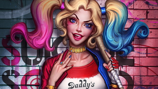 Harley Quinn, DC Comics-Helden, Selbstmordkommando, Harley, Quinn, DC, Comics, Helden, Selbstmordkommando, HD-Hintergrundbild HD wallpaper