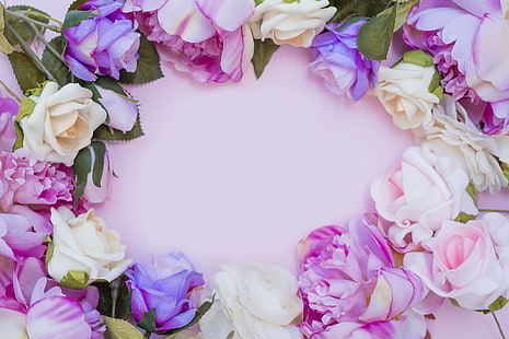  flowers, background, roses, pink, buds, HD wallpaper HD wallpaper