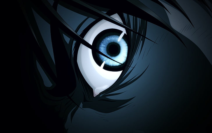 ilustrasi mata seseorang, Shingeki no Kyojin, anime, Eren Jeager, Wallpaper HD