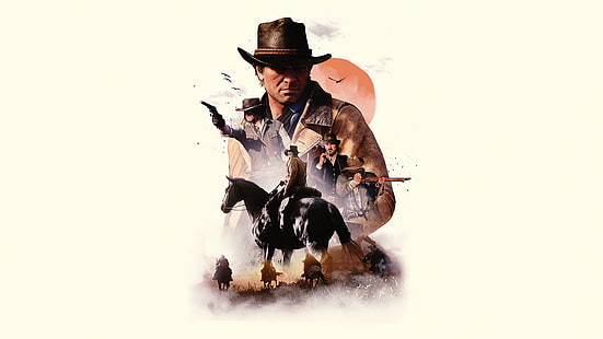 Red Dead, Red Dead Redemption 2, Arthur Morgan, Holländer van der Linde, John Marston, HD-Hintergrundbild HD wallpaper