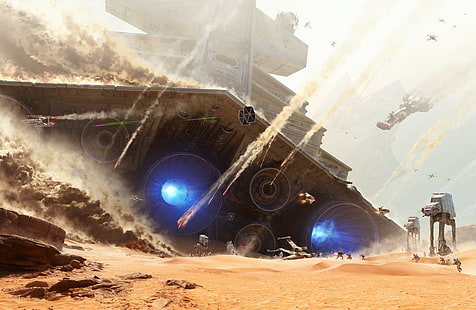خلفية Star Wars Planet Jakku ، حرب النجوم ، حرب النجوم: Battlefront، خلفية HD HD wallpaper