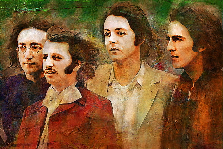 musik, The Beatles, legenda, George Harrison, John Lennon, Paul McCartney, Ringo Starr, Wallpaper HD