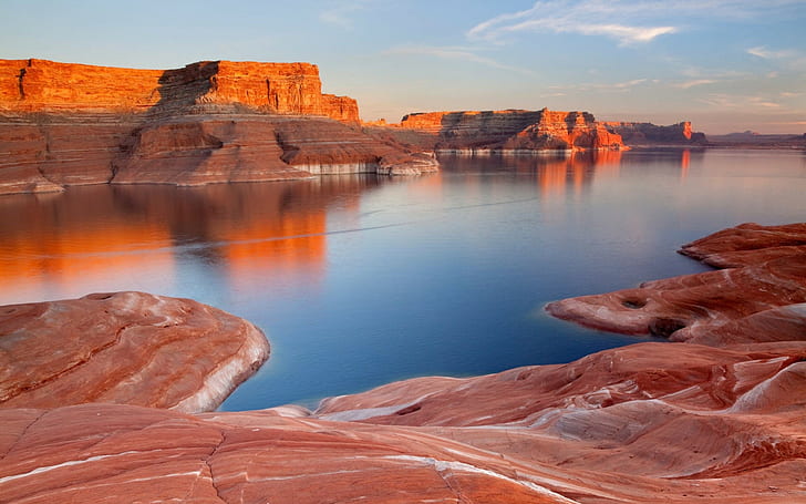 gunung, danau, danau powell, Utah, Arizona, Wallpaper HD