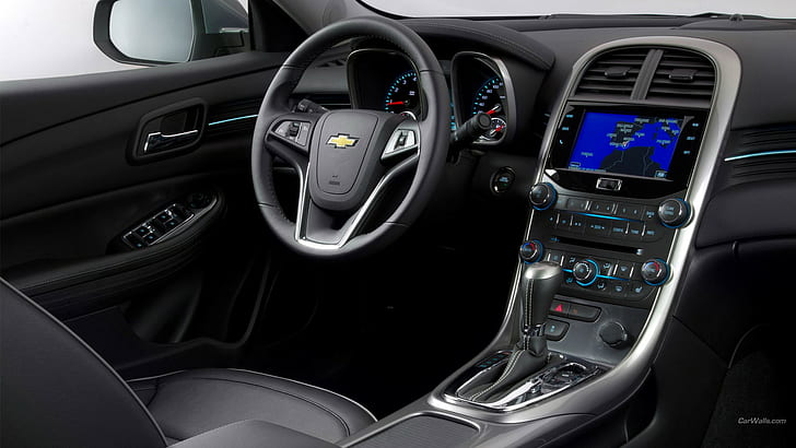 Chevrolet Malibu, превозно средство, кола, интериор на автомобила, HD тапет