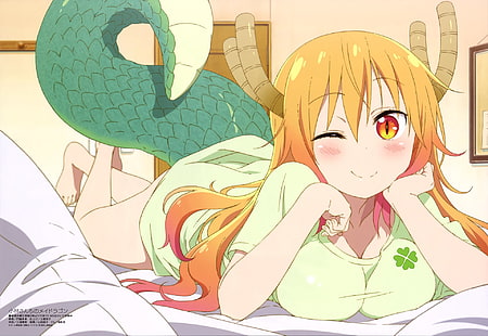 Anime, Miss Kobayashi's Dragon Maid, Tohru (Miss Kobayashi's Dragon Maid), HD wallpaper HD wallpaper