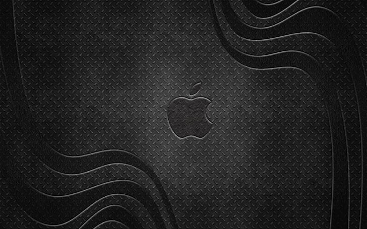 アップルメタルロゴ、アップルブランドロゴ、アップルバックグラウンド、アップルのロゴ、アップルロゴ、ロゴアップル、 HDデスクトップの壁紙
