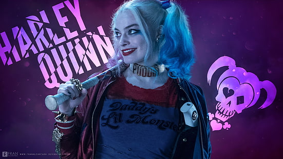 วอลล์เปเปอร์ Margot Robbie Harley Quinn, ภาพยนตร์, Suicide Squad, Harley Quinn, วอลล์เปเปอร์ HD HD wallpaper