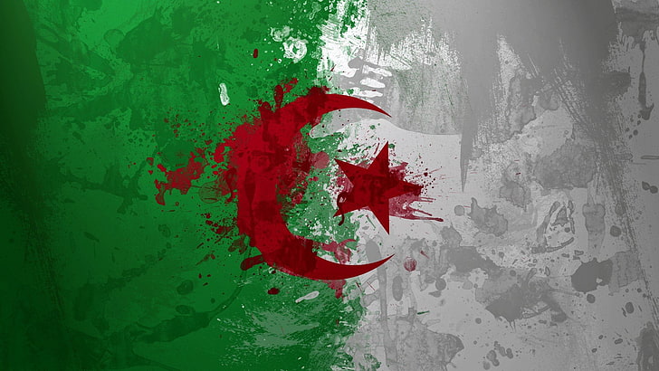 1920x1080 px Algeria Flag Anime Hello Kitty HD Art ، العلم ، الجزائر ، 1920 × 1080 بكسل، خلفية HD