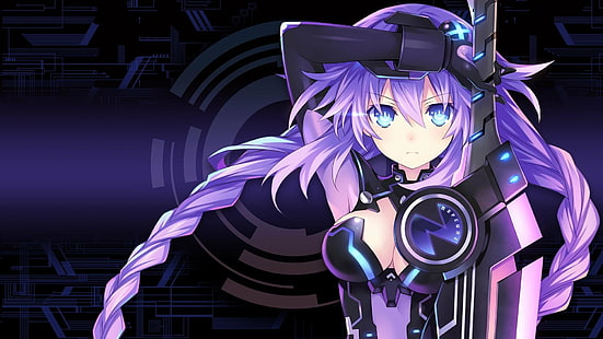 Videospiel, Hyperdimension Neptunia, Neptun (Hyperdimension Neptunia), HD-Hintergrundbild HD wallpaper