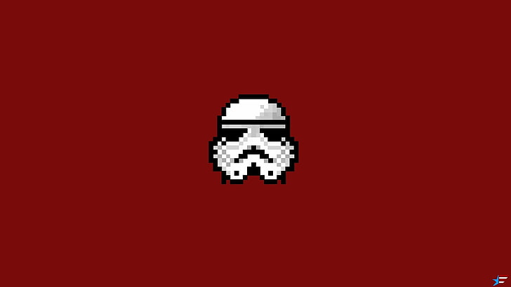 Star Wars Storm Trooper illustration, star wars, attack, 8bit, stormtrooper, pixel art, storm trooper, 8 bit, starwars, pixelart, HD wallpaper