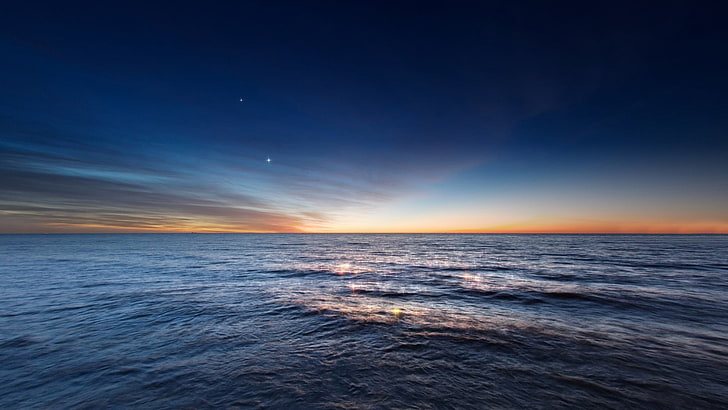 Gewässer, Natur, HDR, Meer, Sonnenuntergang, HD-Hintergrundbild