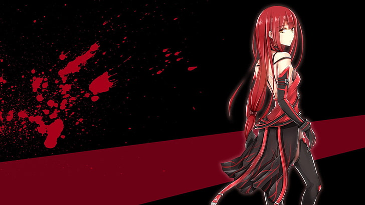 red haired female anime character wallpapper, manga, Elsword, redhead, Elesis (Elsword), HD wallpaper