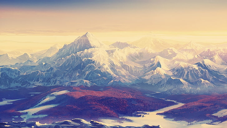 schneebedeckte Bergtapete, Landschaft, Berge, Gold Coast, HD-Hintergrundbild
