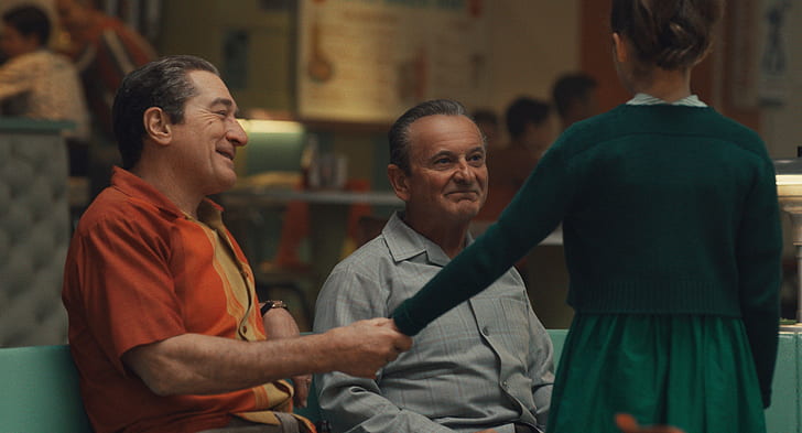 فيلم من فيلم The Irishman ، جو بيسكي ، روبرت دي نيرو، خلفية HD