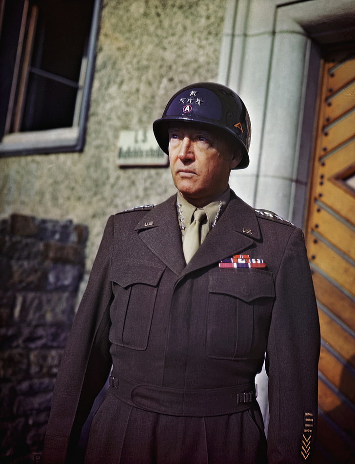 George S. Patton, militaire, US Army, Seconde Guerre mondiale, Fond d'écran HD, fond d'écran de téléphone