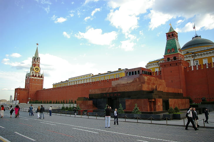 Moskow, kotak merah, Mausoleum, Wallpaper HD
