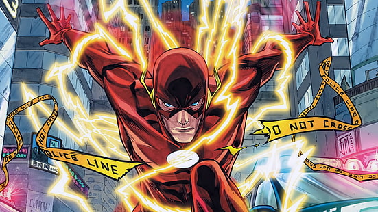 El fondo de pantalla digital Flash, DC Comics, The Flash, Fondo de pantalla HD HD wallpaper