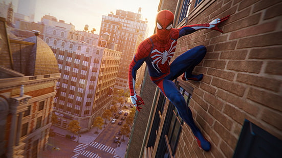 Человек-паук PS4, человек-паук, игры, HD, 4K, 2018 игр, игры для PS, супергерои, HD обои HD wallpaper