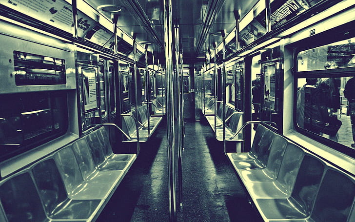 U-Bahn, U-Bahn, New York City, HD-Hintergrundbild
