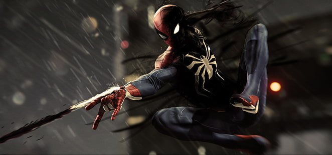 Spiderman, juegos de ps4, hd, 4k, juegos, superhéroes, reddit, juegos de ps, obras de arte, artista, Fondo de pantalla HD HD wallpaper