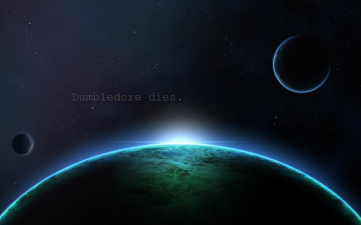 خلفية مجرة ​​القمر ، fuckscape ، النكتة ، الفضاء ، الكوكب ، Albus Dumbledore ، المفسدين، خلفية HD