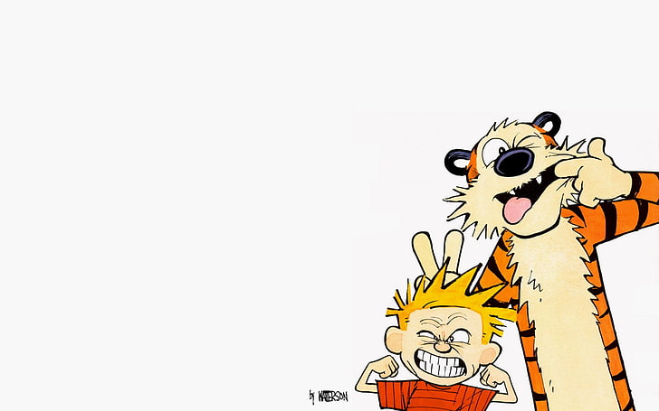 Ilustración de Calvin y Hobbes, Comics, Calvin y Hobbes, Calvin (Calvin y Hobbes), Hobbes (Calvin y Hobbes), Fondo de pantalla HD