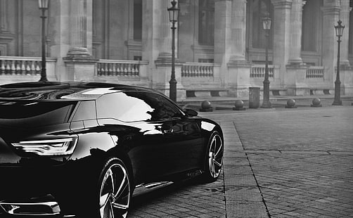 Citroen DS9, auta luksusowe, samochód 2015, Metropolis, NUMERO 9, koncept, supersamochód, Citroen, tył, Tapety HD HD wallpaper