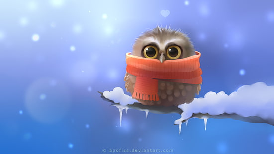 Cute Owl, cute, HD wallpaper HD wallpaper