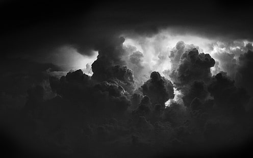 الغيوم BW Sky HD ، الطبيعة ، الغيوم ، وزن الجسم ، السماء، خلفية HD HD wallpaper