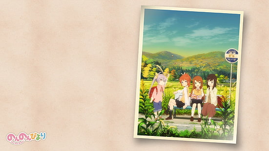 Miyauchi Renge, Nicht-Nicht-Biyori, Ichijou Hotaru, Koshigaya Komari, Koshigaya Natsumi, HD-Hintergrundbild HD wallpaper