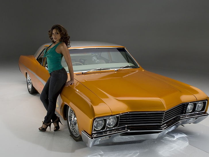 samochód, Classic Car, Low Ride, Vida Guerra, Women With Cars, Tapety HD