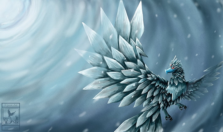 silver dragon wallpaper, Video Game, League Of Legends, Anivia (League Of Legends), HD wallpaper