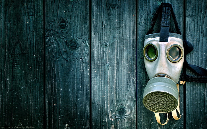gas masks, artwork, HD wallpaper
