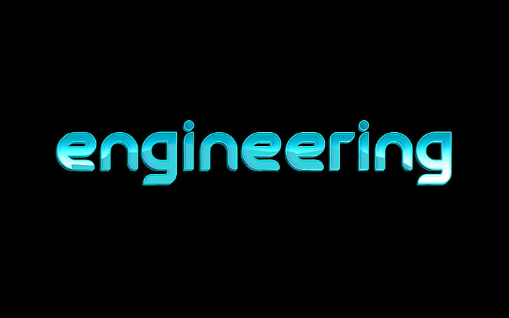 sfondo nero con sovrapposizione di testo di ingegneria blu, ingegneria, nero, blu, tipografia, sfondo nero, testo, arte digitale, Sfondo HD