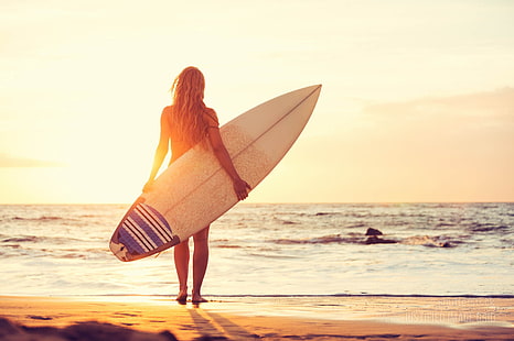  Sports, Surfing, Girl, Ocean, Woman, HD wallpaper HD wallpaper